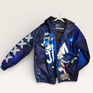Members Only Blue Graphic Jacket
